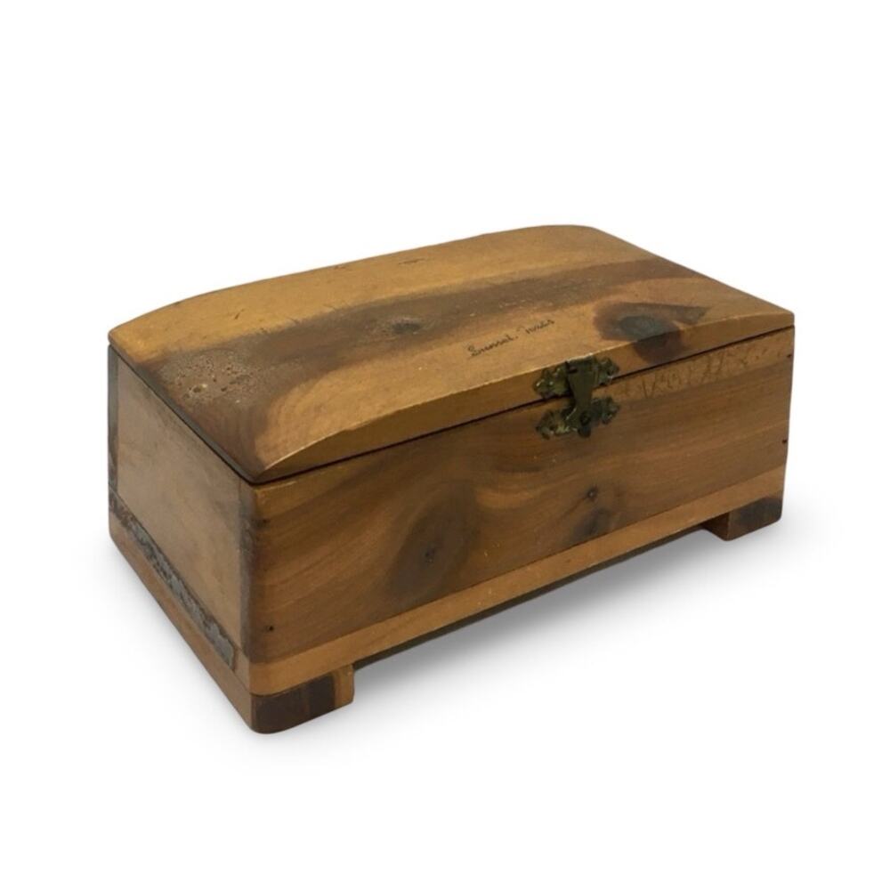 Vintage Sunset, TX Wood Box Treasure Chest